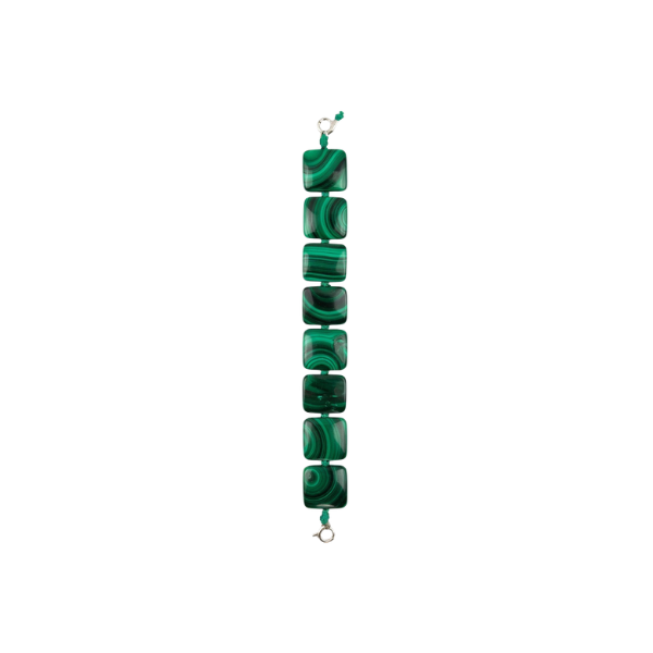 Malachite Square Bead Bracelet