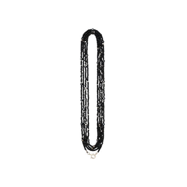 Ubuhle Multi-Strand Onyx Beaded Necklace